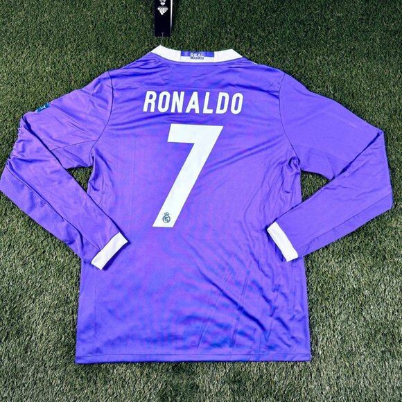 Adidas Cristiano Ronaldo #7 2016-17 Champions League Long Sleeve Jersey Retro - Picture 3 of 13